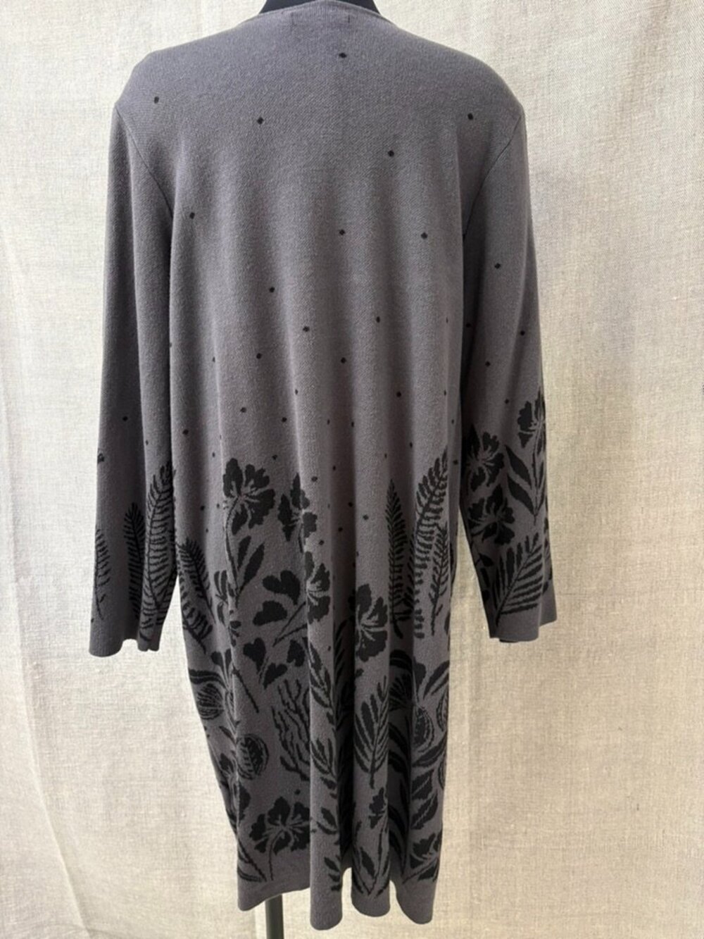 Gudrun Sjoden Dawn Long Cardigan, Ash Grey XL - Picture 8 of 11